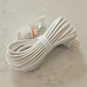 White Power supply cable and adapter designed for the Ring Stick Up